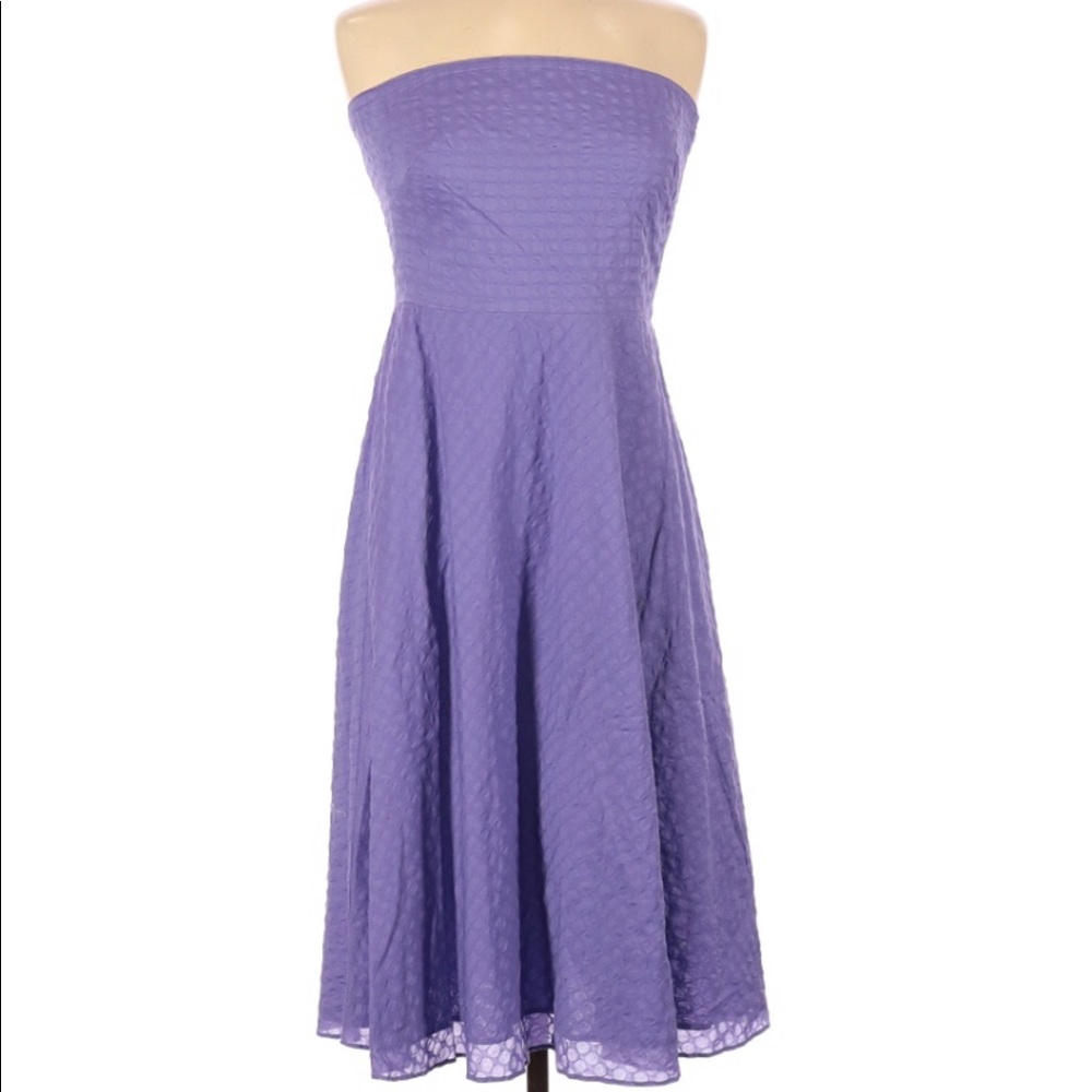 J Crew Lavender Strapless Sundress